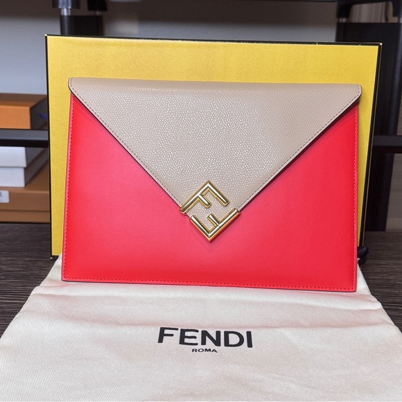 Fendi Handbags - Fendi FF Diamonds Flat Pouch